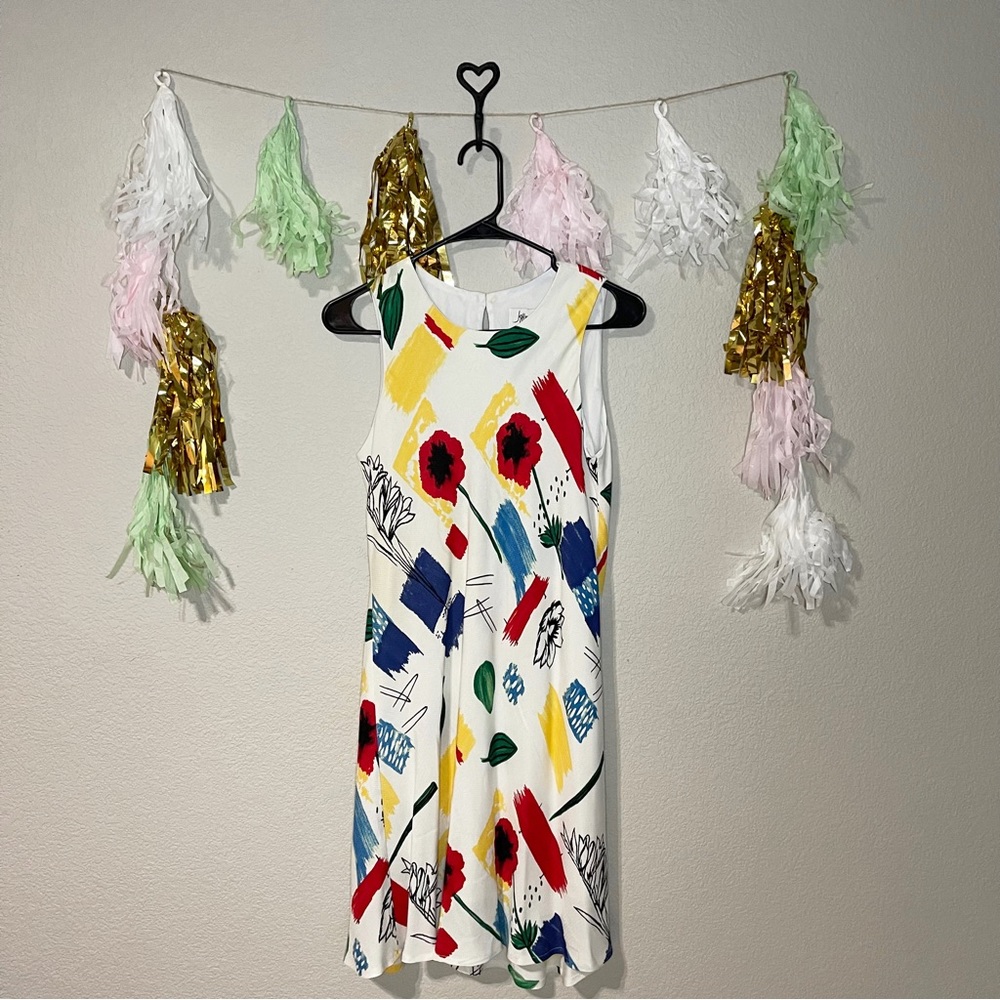 Jeffrey and Dara Abstract Sleeveless Dress